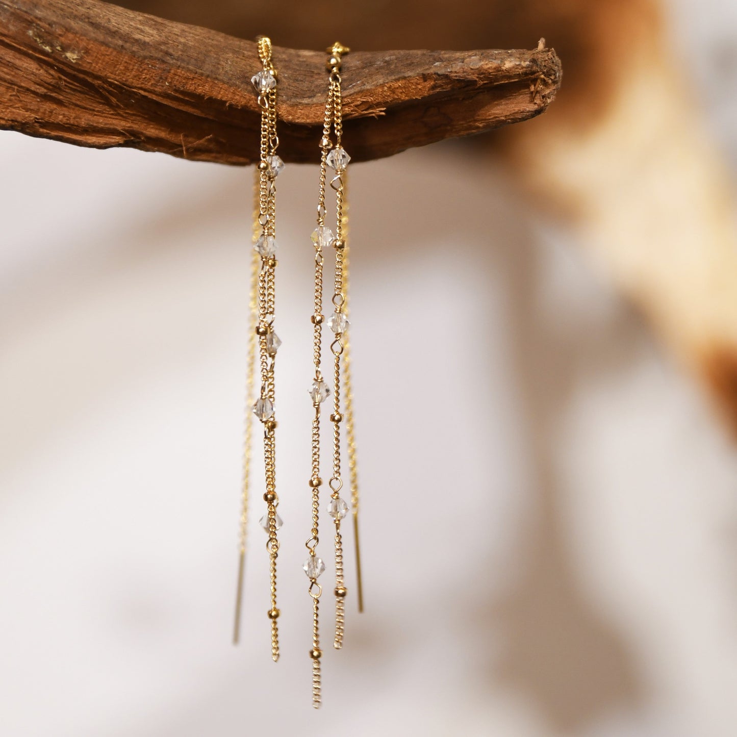 Crystal Threader Earrings